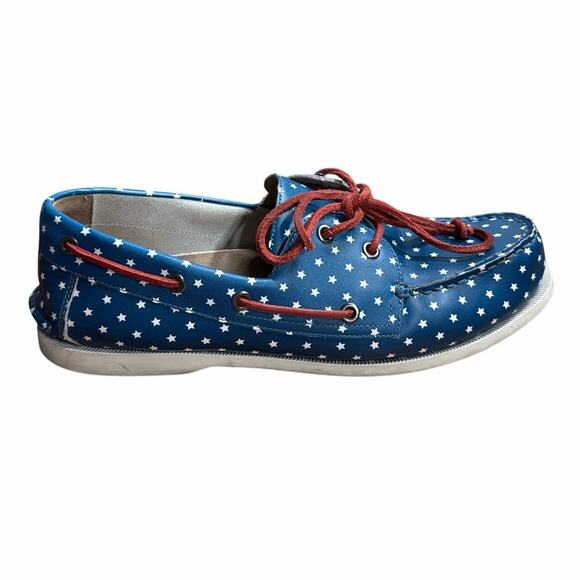 floats Other - Froats Star Spangleds Boat Shoes 10.5 Americana Preppy